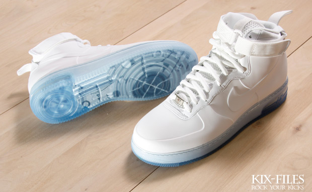 nike air force one foamposite white